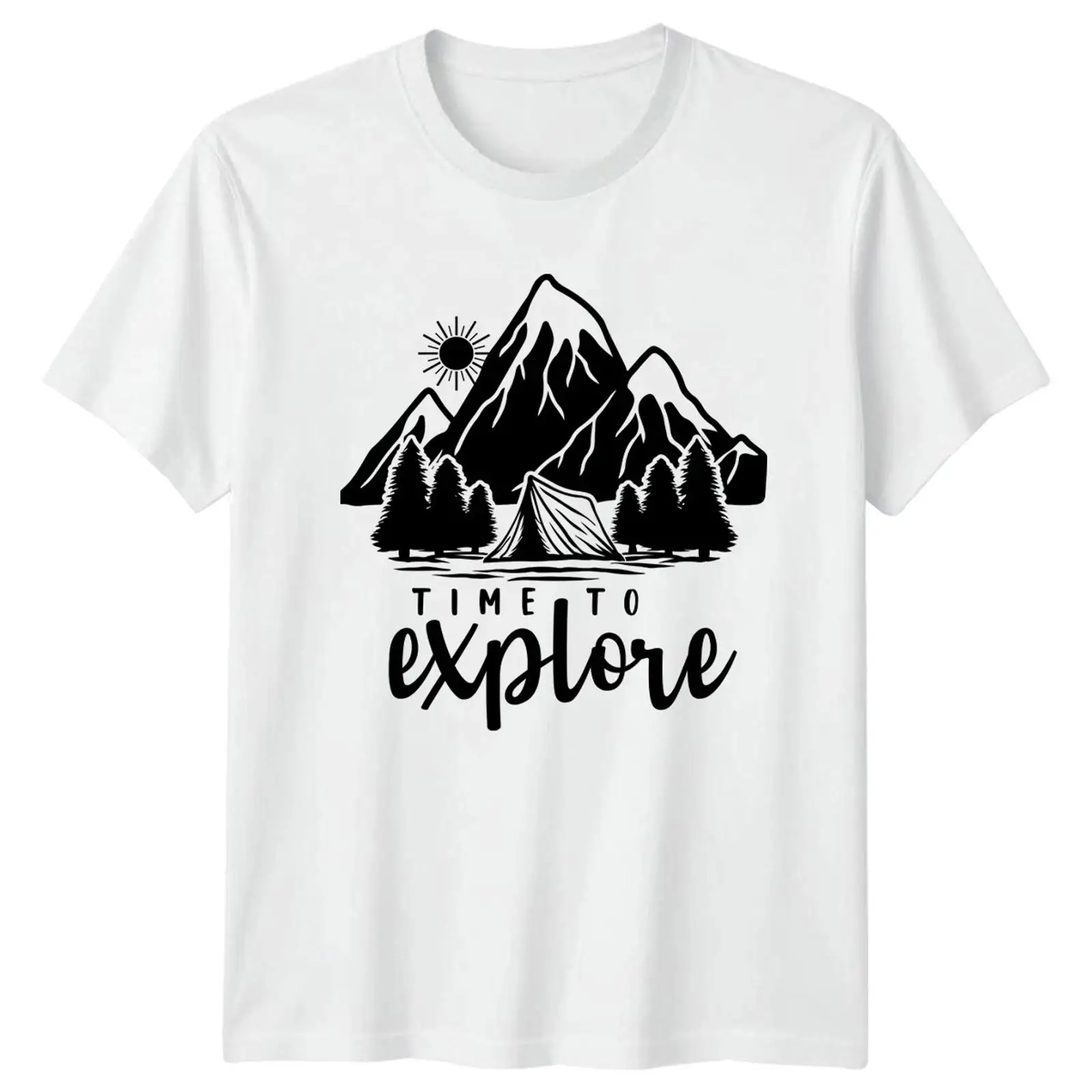 Outdoor Adventure Images - Time To Explore T Shirt Camping