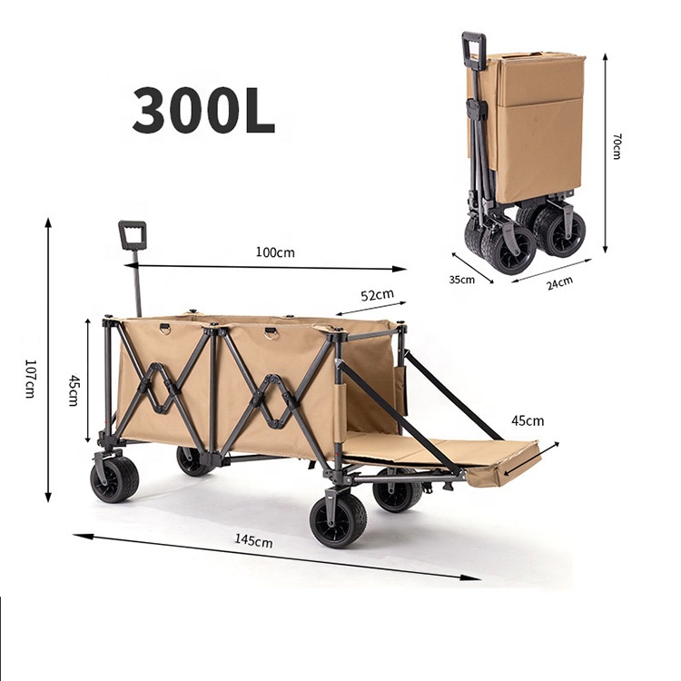 Adventure Outdoor Equipment - Versatile Trolley Portable Collapsible Camping Cart