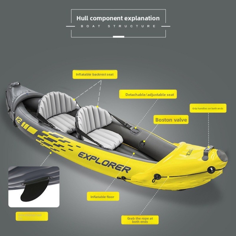 Inflatable Boat Two Person Raf - огляд і ціна Outdoor Adventure Kayak