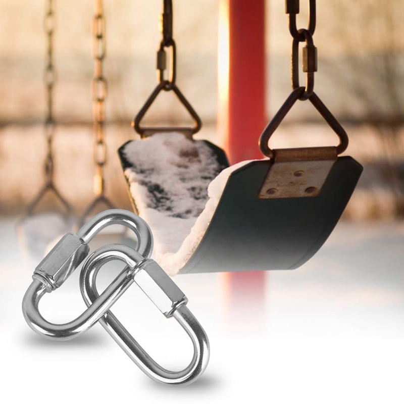 12 Pcs Quick Link 4MM Stainles - огляд і ціна Carabiner Locking D