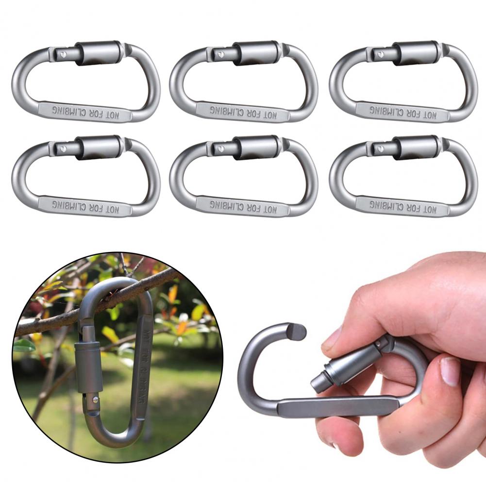Mini Carabiner Clips 6pcs Lock - огляд і ціна Carabiner Locking D