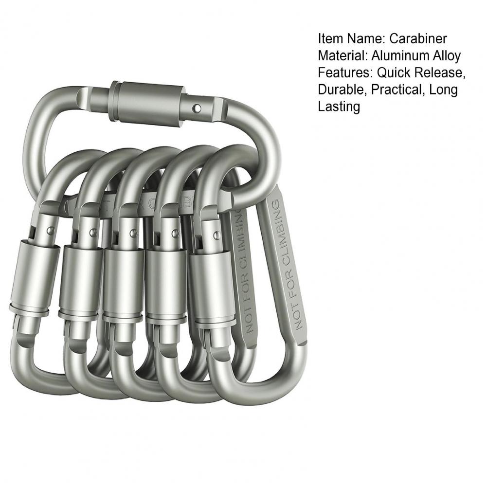Mini Carabiner Clips 6pcs Lock - огляд і ціна Carabiner Locking D
