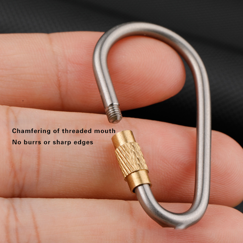 Titanium Alloy Carabiner with  - огляд і ціна Carabiner Locking D
