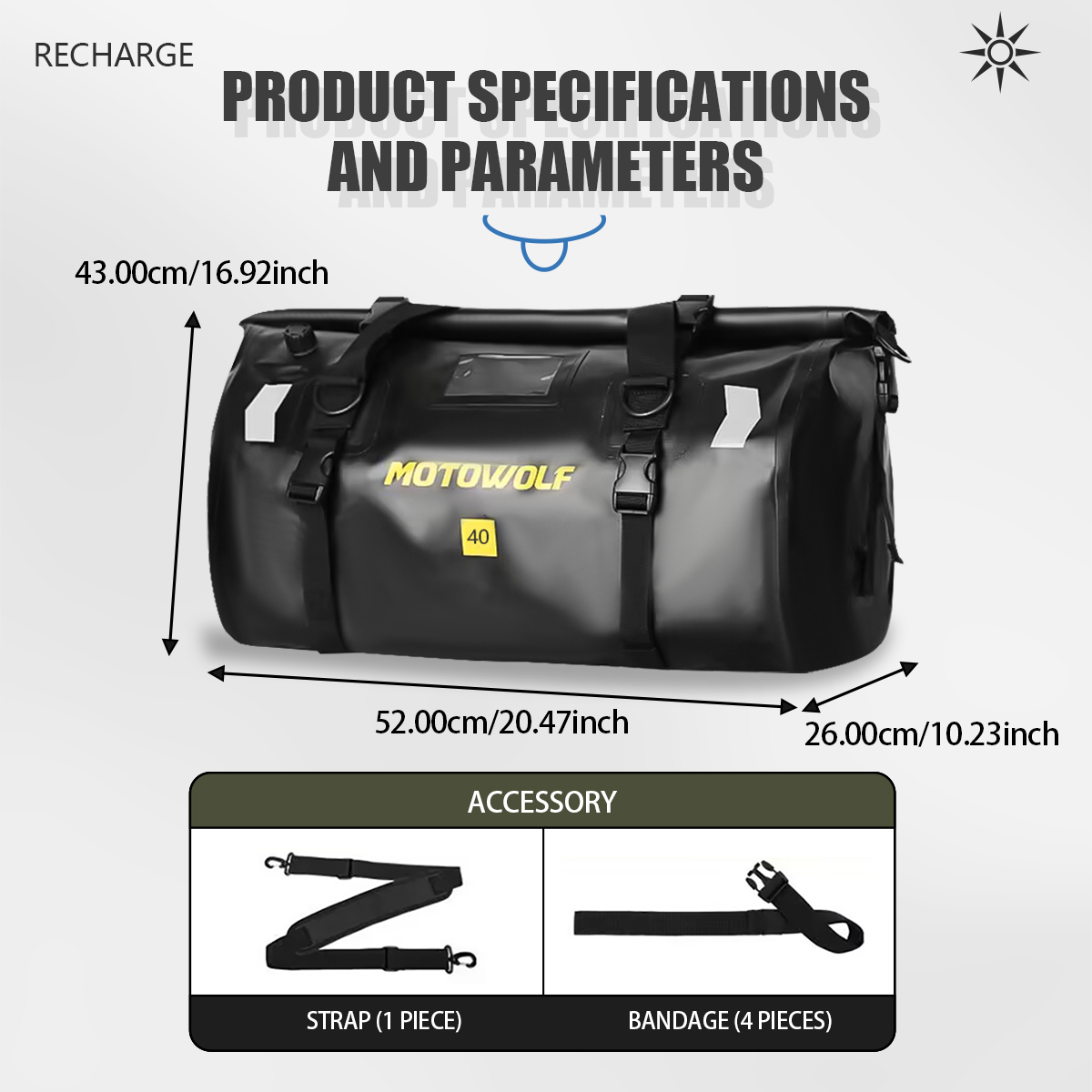 Waterproof Duffel Bag 40L/66L  - огляд і ціна Outdoor Adventure Kayak
