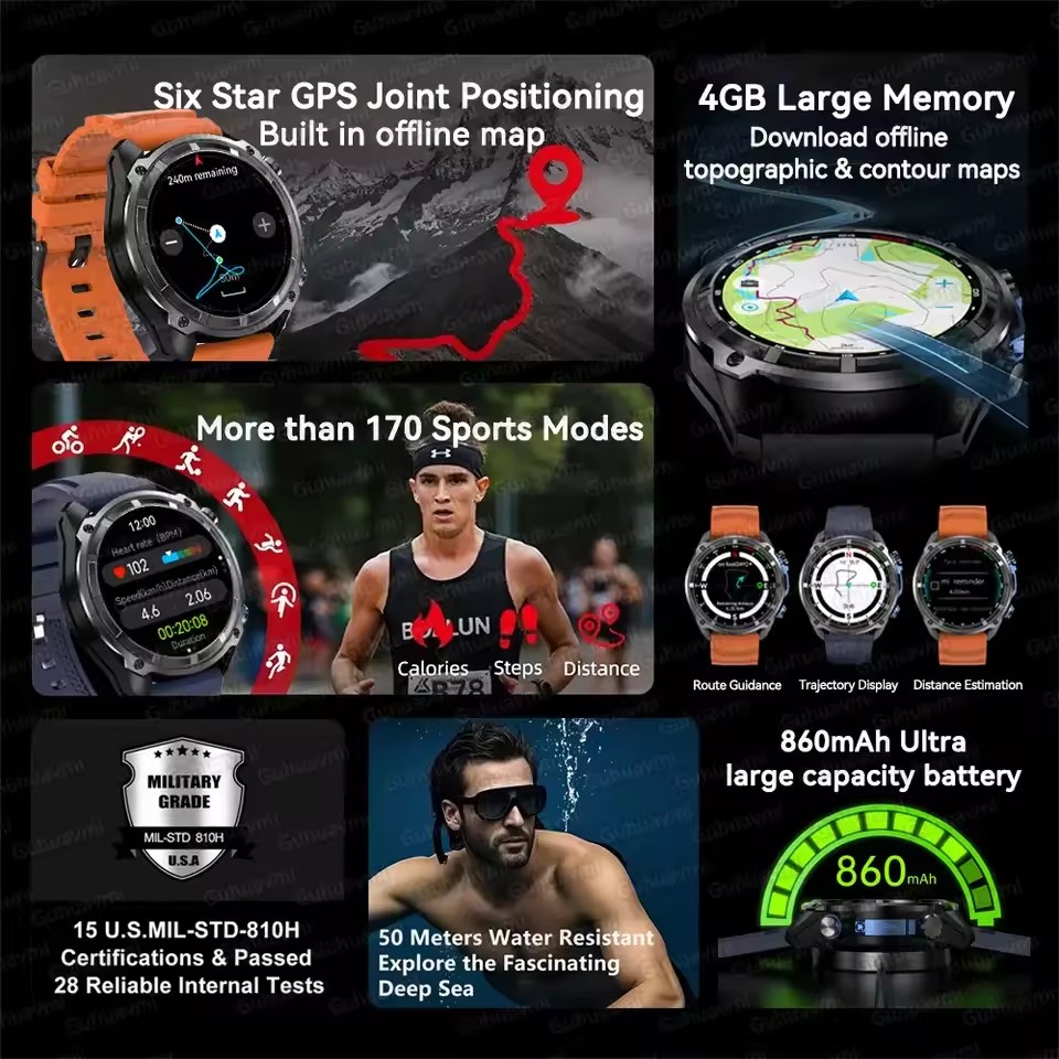 New Adventure GPS Men Smart Wa - огляд і ціна Outdoor Adventure Reservations