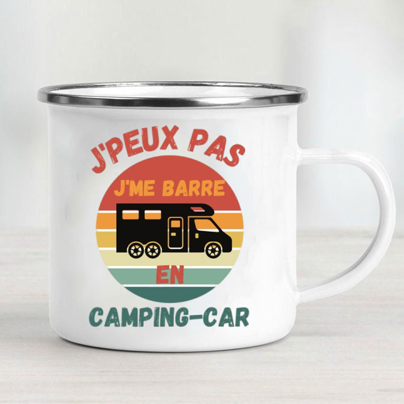 Camping Car Enamel Mug Adventu - огляд і ціна Outdoor Adventure Ideas