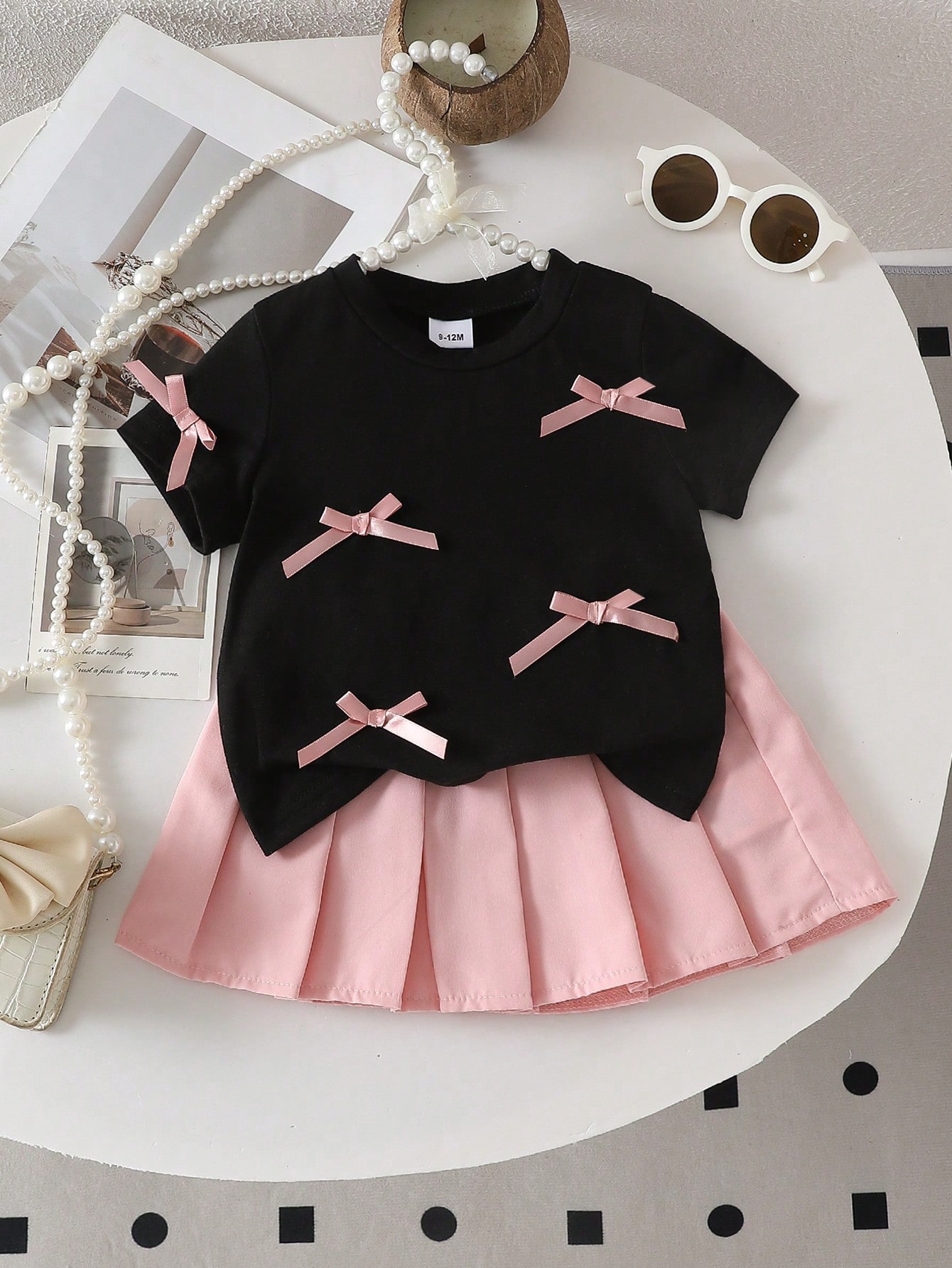 Two-piece baby girl 3D bow cas - огляд і ціна Outdoor Adventure Girls