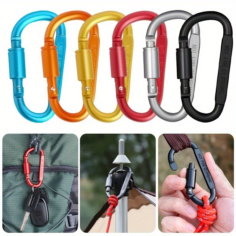 1/4pcs Aluminum Alloy Carabine - огляд і ціна Carabiner Locking D