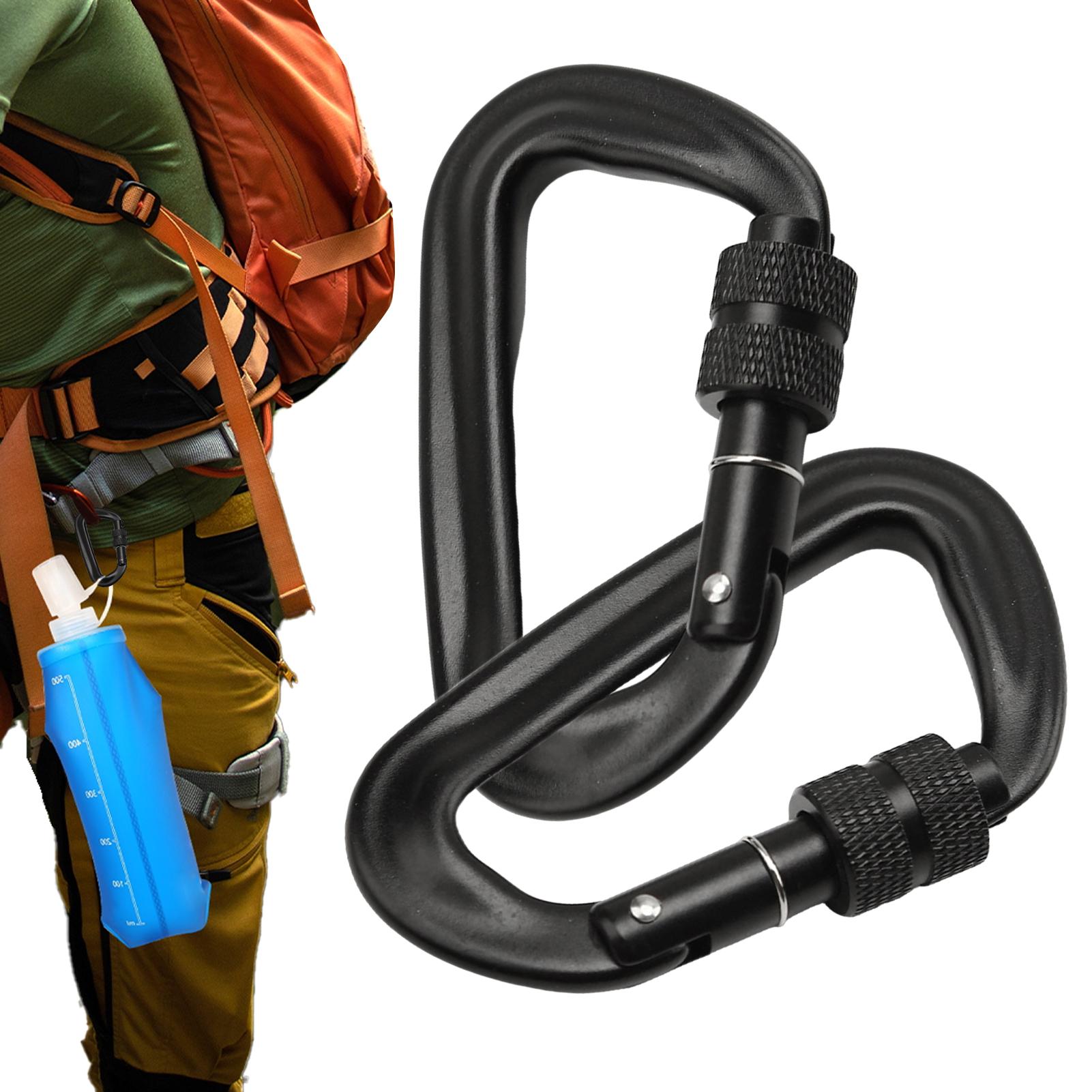 2pcs carabiner clips heavy dut - огляд і ціна Carabiner Locking D