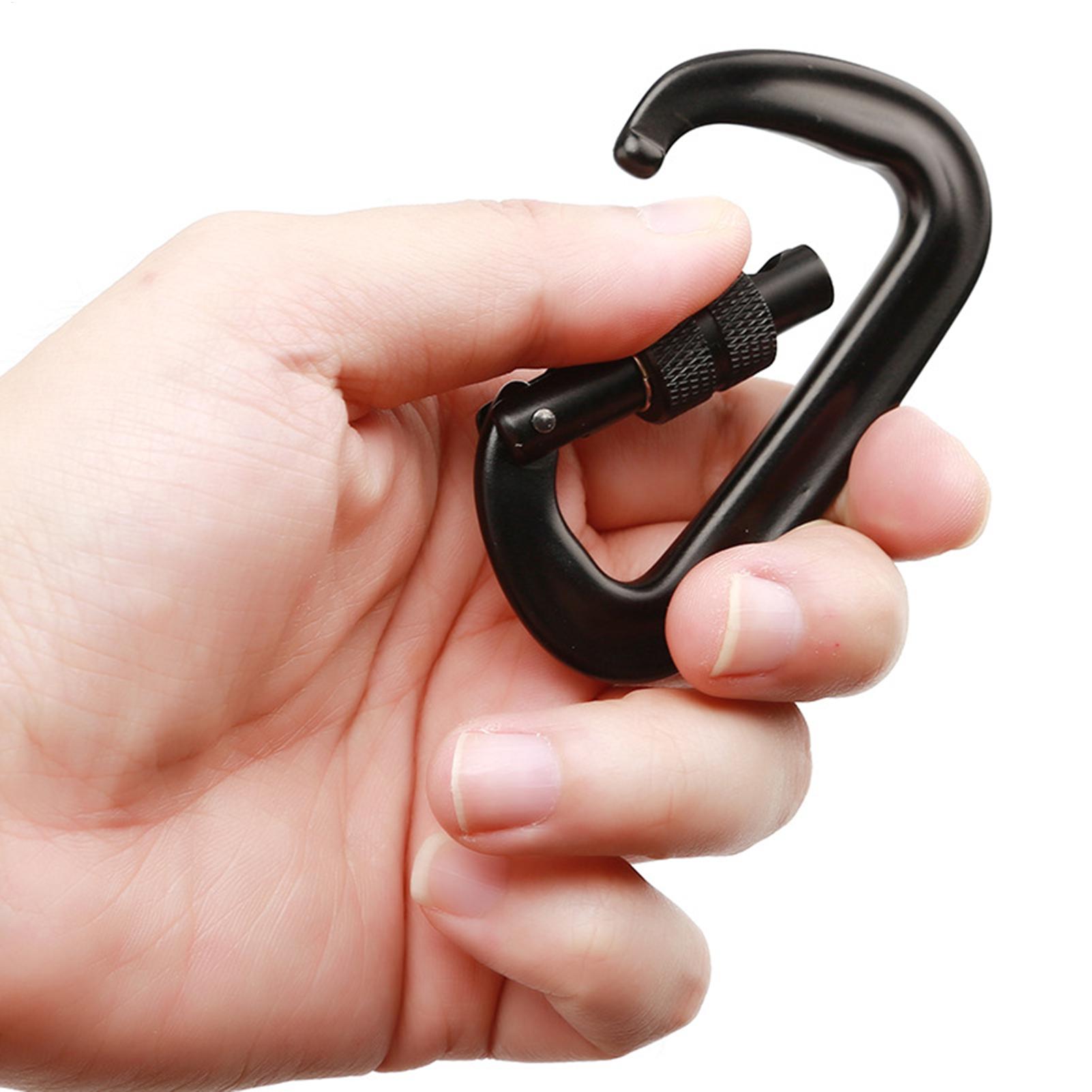 2pcs carabiner clips heavy dut - огляд і ціна Carabiner Locking D