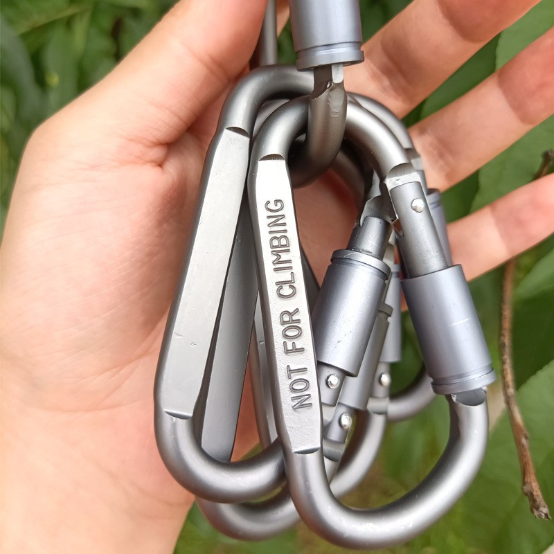 6Pcs Aluminum Carabiner Clip D - огляд і ціна Carabiner Locking D