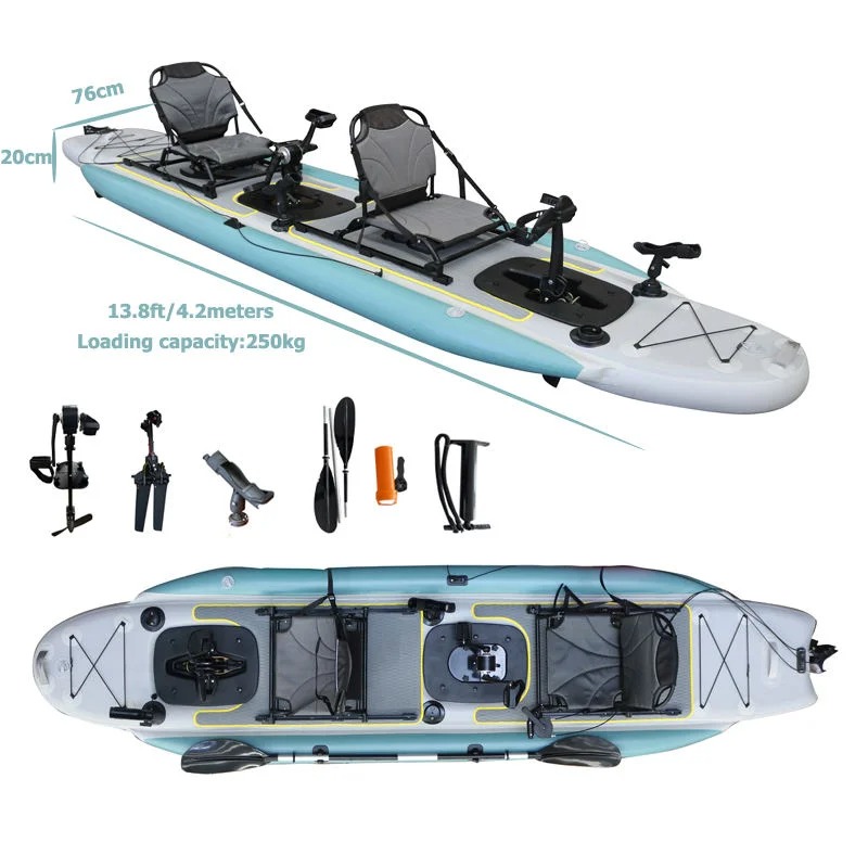 14ft Two-Person Inflatable Ped - огляд і ціна Outdoor Adventure Kayak