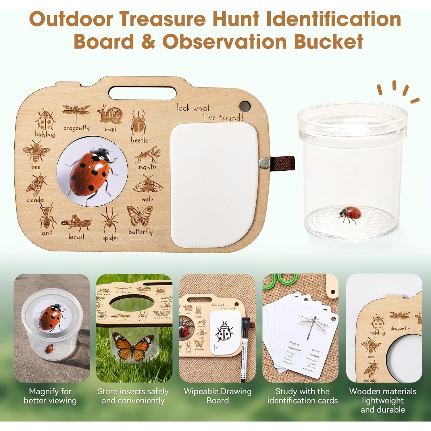 Bug Catcher Kit for Kids with  - огляд і ціна Outdoor Adventure Girls