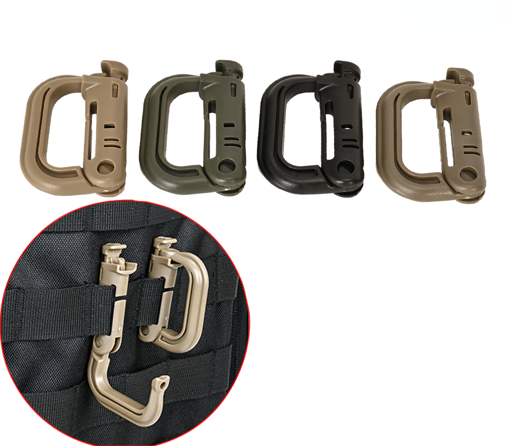 Tactical D Locking Ring 2 pcs  - огляд і ціна Carabiner Locking D