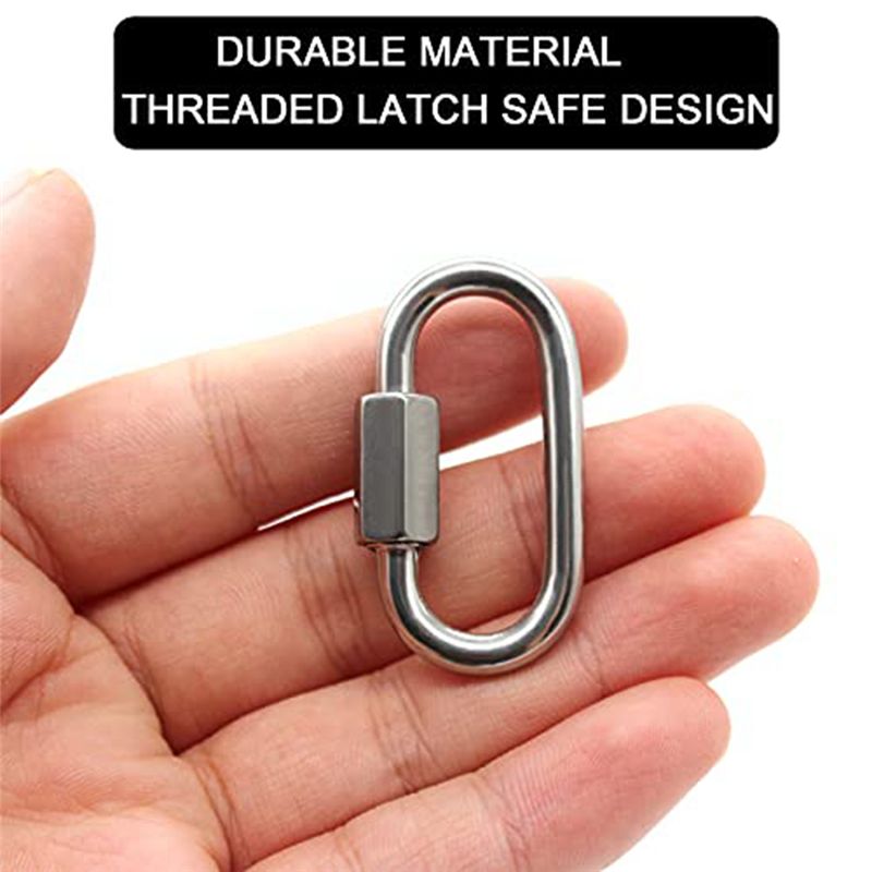 ABJS 12 Pack Quick Link 5/32 I - огляд і ціна Carabiner Locking D