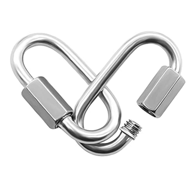ABJS 12 Pack Quick Link 5/32 I - огляд і ціна Carabiner Locking D